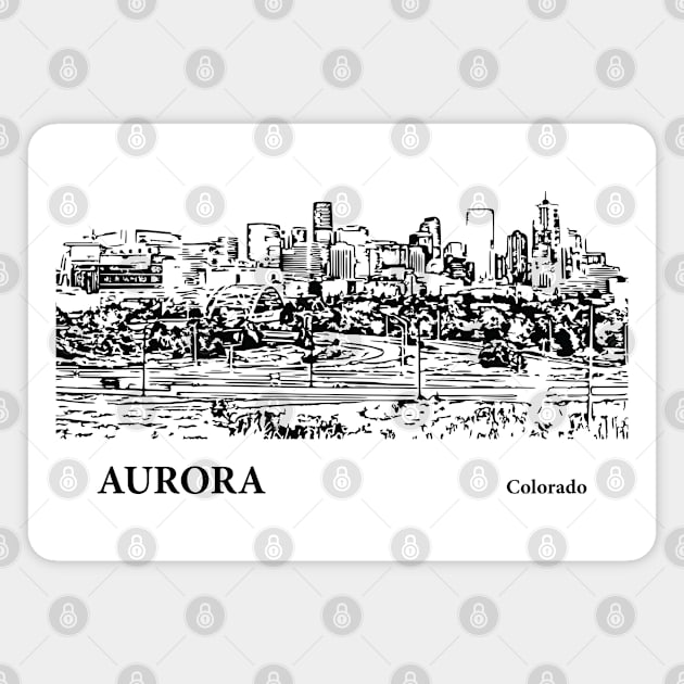 Aurora - Colorado Magnet by Lakeric